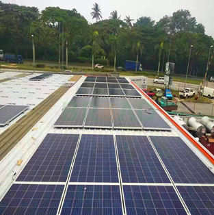 梯形锡屋顶太阳能项目-450KW-马来西亚