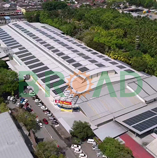 屋顶项目采用U型轨道-900KW-马来西亚